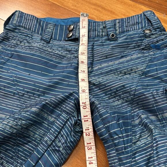 Burton Snowboarding Dry Ride pants Blue Purple Striped Multicolor Cargo Pants XS - Picture 13 of 14
